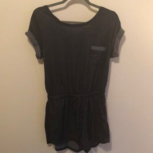 Denim romper